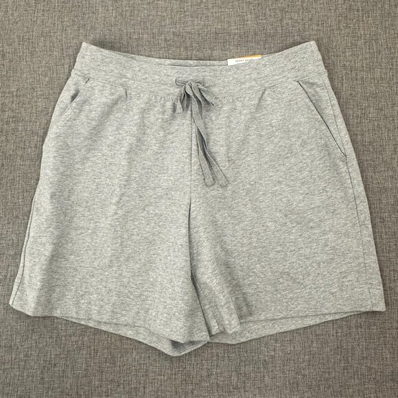 NEW! Karen Scott Sport Shorts Grey Petite Small Drawstring Cotton & spandex Pock - Picture 2 of 12